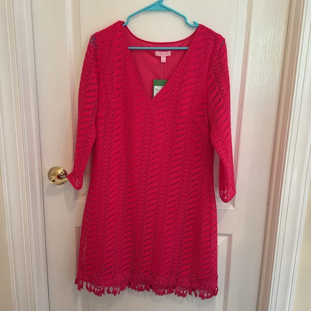 Lilly Pulitzer Pink Long Sleeve Dress NWT - Picture 2 of 4